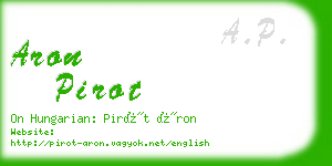 aron pirot business card